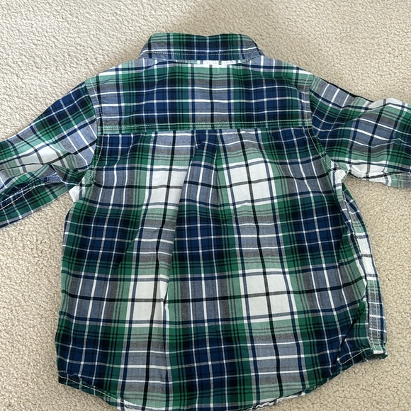 Gymboree toddler boy, 18 to 24 months plaid, long sleeve button-down - Picture 5 of 5